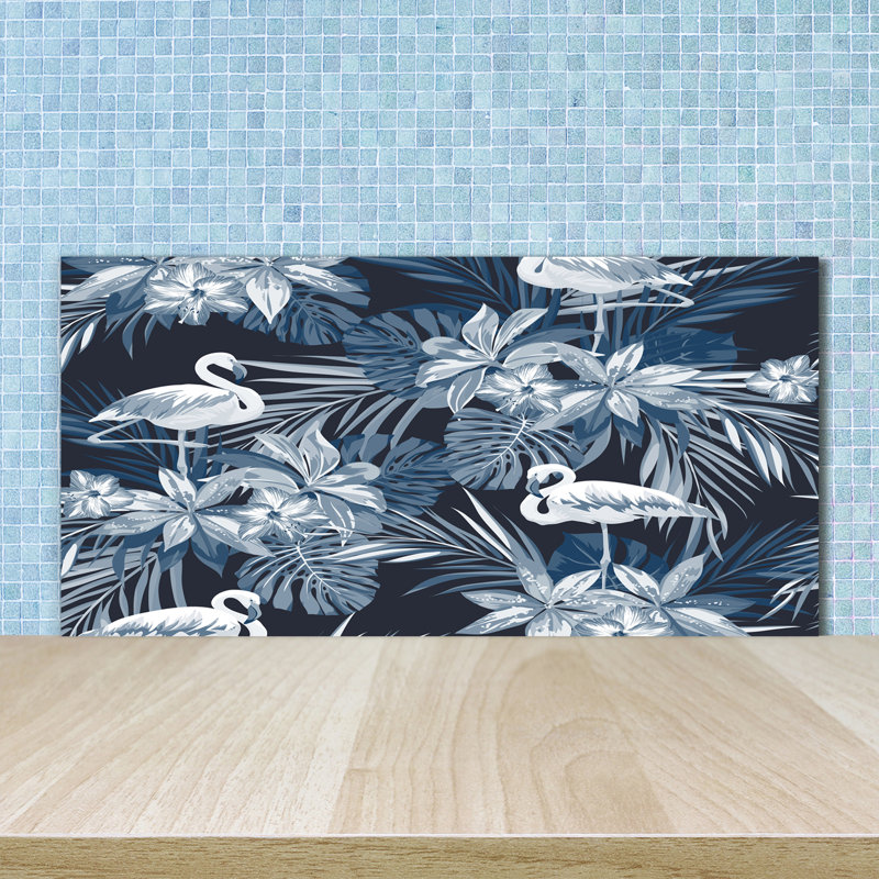 50cm W x 100cm L Glass Peel and Stick Panel