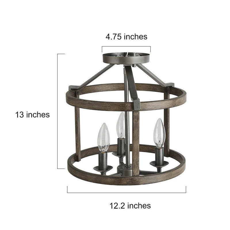 Burkhead Semi Flush Mount