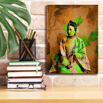 "Leafy histoire" par Elena Ray, art mural sur toile, 26 po x 30 po