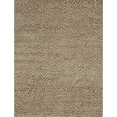 Hand Knotted Wool Chevron Indoor Rug