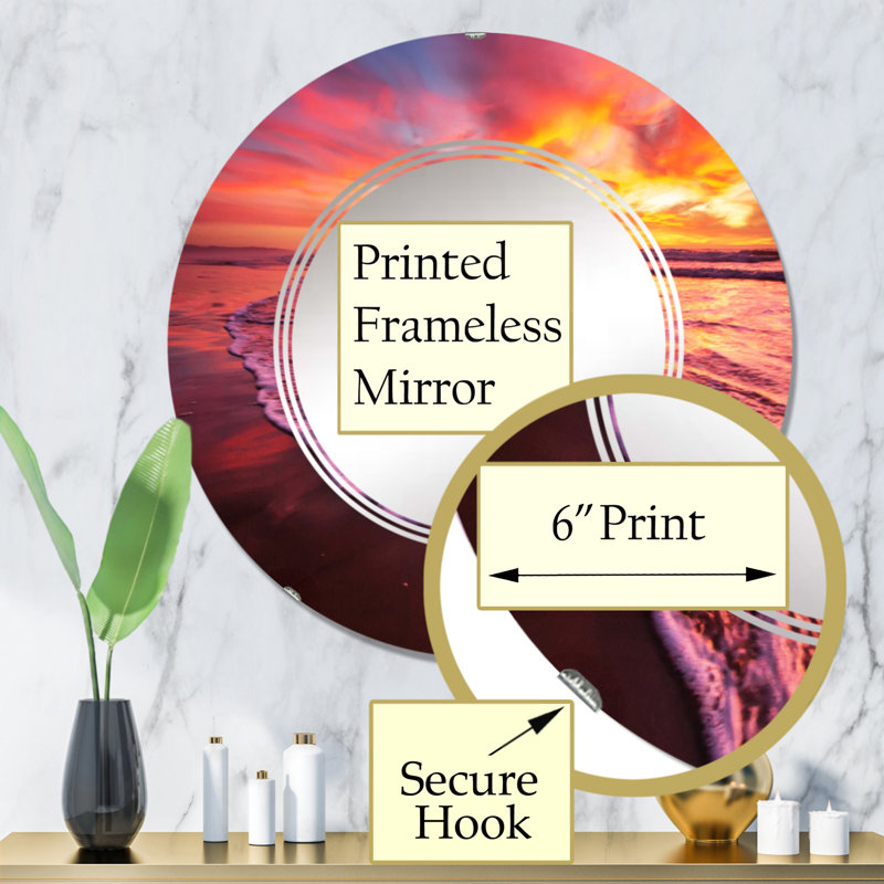 Miroir de salle de bain sans cadre, 32 po x 32 po