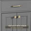 Ensemble de meuble-lavabo simple 30 po avec plateau d'évier Manrique Makowski, robinet en alliage de zinc, surface peinte, portes à fermeture en douceur, certifié EPA-1753375104