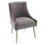 Chaise d'appoint en velours l 22 po Johileny-1011509965