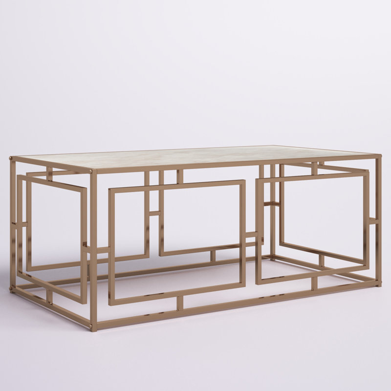 Yadiel Glass Top Coffee Table