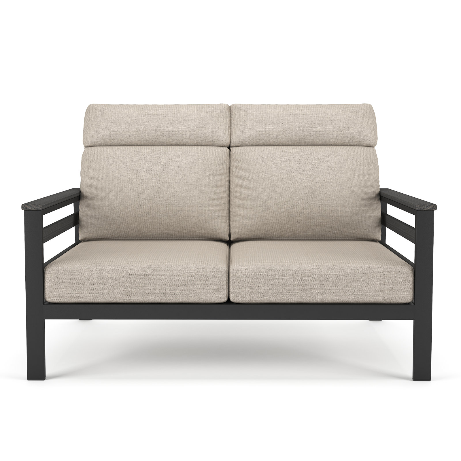 Townsend 55" Sunbrella® Patio Loveseat, Cast Silver, Gray
