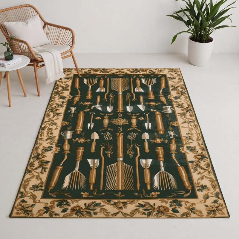 Tapis vert français intérieur et extérieur, Rectangle 9 pi x 12 pi