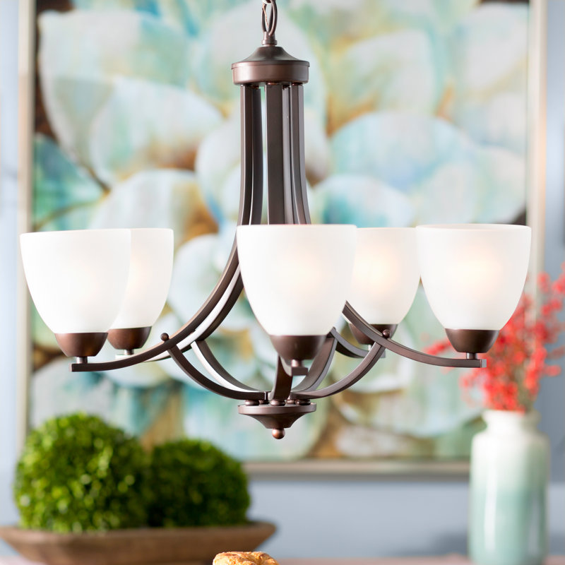 Hayden 5 - Light Dimmable Chandelier, Oil Rubbed Bronze