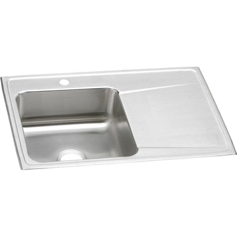 Lustertone 33" L x 22" W Drop-In Kitchen Sink
