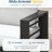 75" 3-Seat All-Weather Metal Patio Sofa with Light Gray Cushions, Black Frame, 330lbs Capacity-783246114