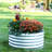 Round Galvalume Steel Outdoor Raised Garden Bed - 3 ft x 3 ft - Silver-180338523