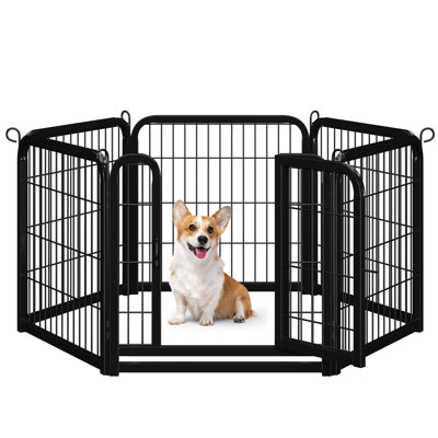 Panel Metal Exercise Pen With Door