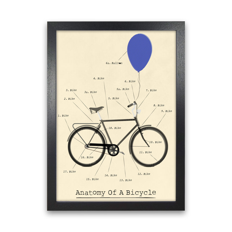 Anatomy - Print, Black Framed, 84cm H x 60cm W x 3cm D