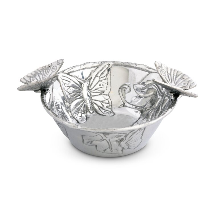 Arthur Court Designs Butterfly Aluminum Candy Bowl - Wayfair Canada