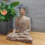 Lynch BUDDHA SITTING 29cm Carved Wood Effect