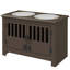 Poste d'alimentation pour chien de style moderne, armoire de rangement pour nourriture pour chien