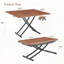 Table élévatrice multifonctionnelle à hauteur réglable - Pieds en métal noir-1911301337