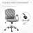 Velvet Home Office Chair, Button Tufted Desk Chair With Padded Armrests-993844523