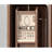 72.83" Walnut Rotating Dressing Mirror Storage Corner Cabinet