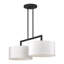 Grand lustre linéaire noir 2 lumières Ackley-164975932