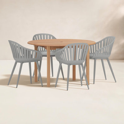Anautica 47" Teak Patio Dining Set