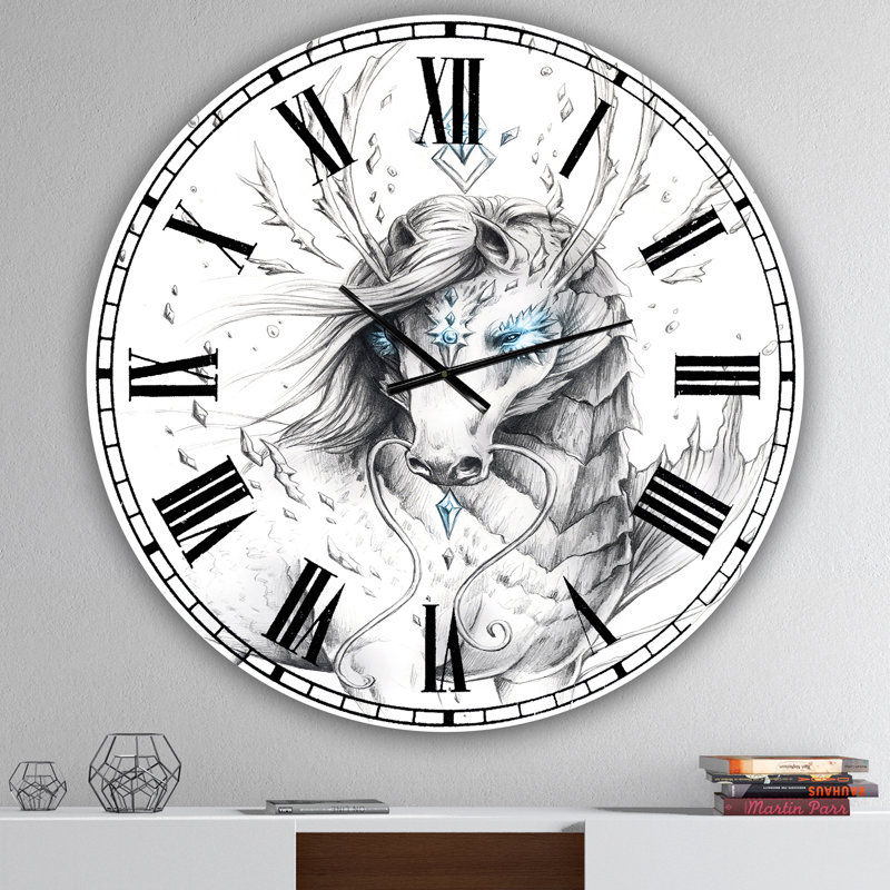 Horloge murale moderne surdimensionnée Sea Sea, Moyen