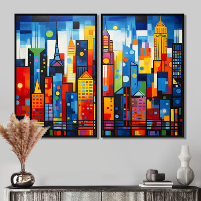 Pop Art New York In Color I - Pop Art Large Art Prints On Canvas
