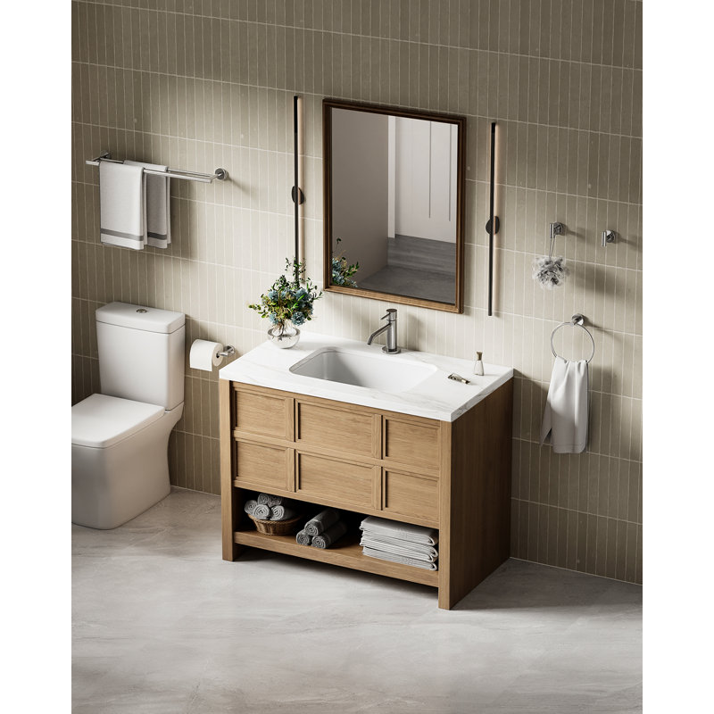 Radius 5-Piece Bathroom Hardware Set in Brushed Nickel, Brushed Nickel