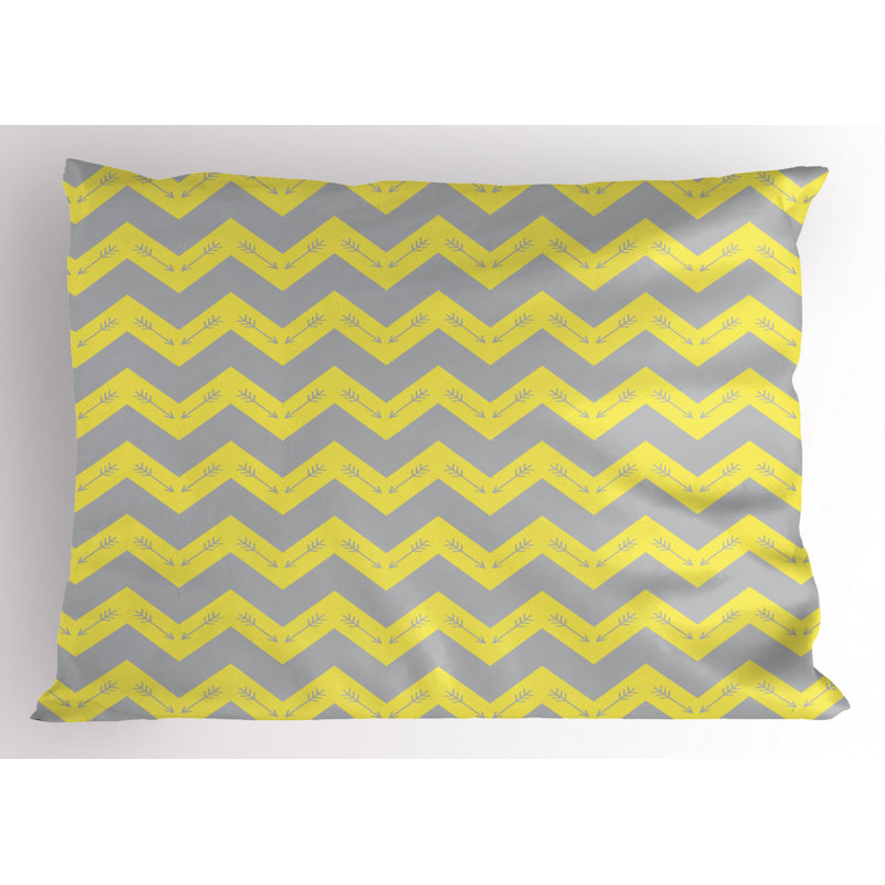 Primitive Polyester Chevron Sham Set, Twin