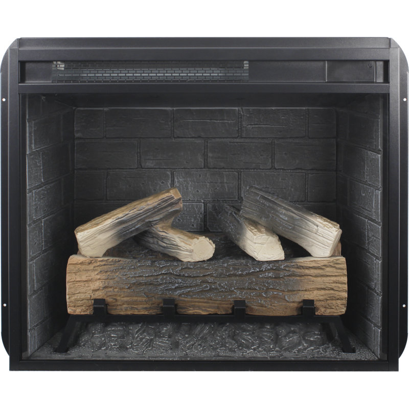 Foyer électrique de 23 pouces à chauffage infrarouge, avec ensemble de bûches et flamme réaliste, télécommande avec minuterie, protection contre la surchauffe