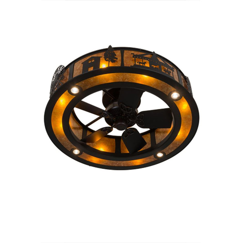 County Fair Flush Mount Ceiling Fan