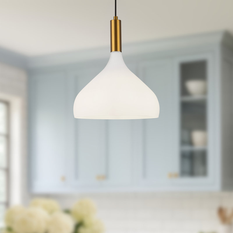 Luminaire suspendu 1 lumière Koujirou, Laiton vieilli
