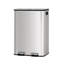 Large Stainless Steel Double Trash Can with Lid for Kitchen, Step-on-124434855-124434856