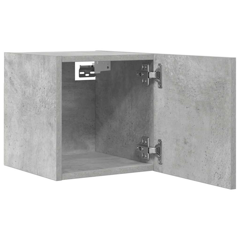 30 cm H Multimedia Storage, Concrete Grey
