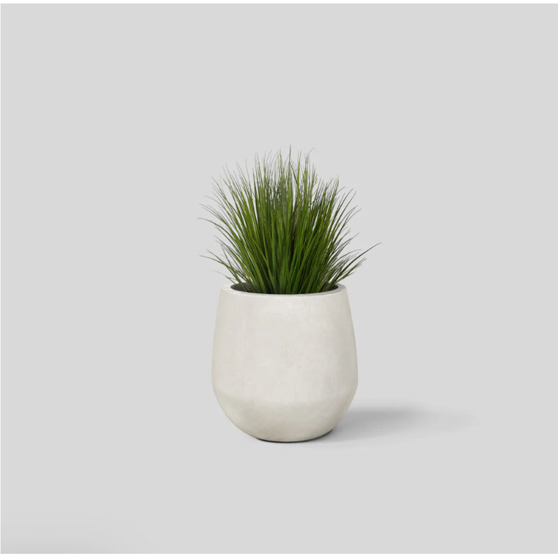 Serene Planter Pot, 8.5" H x 8.5" W x 8.5" D, Gray