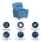 Contemporary Kids Recliner with Cup Holder-56801095
