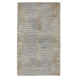 Gray Modern Tibetan Wool Rug - 2' x 4'