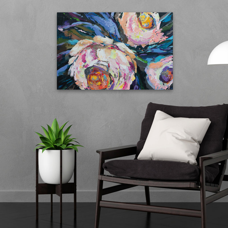 Floral - Quelle nuit, H 16 po x l 24 po