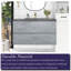 Ensemble de meuble-lavabo simple 42 po avec plateau en quartz Eloiza