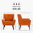 Tufted Upholstered Wide Back Armchair（Set of 2）-412486721