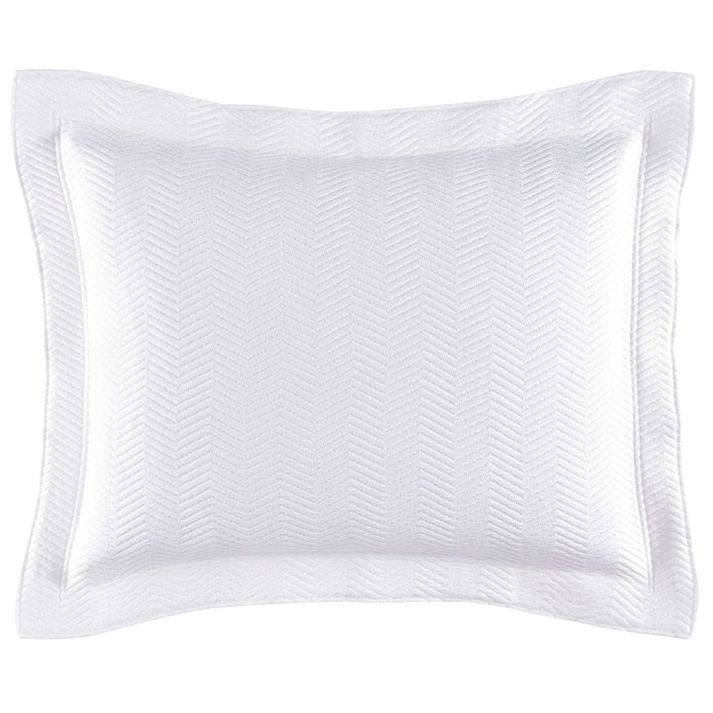 Winnie Matelasse Sham, Standard/Twin, White