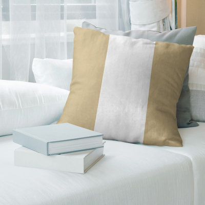 Striped Reversible Throw Pillow