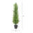 4' Artificial Real Touch Pine Tree in Black Plastic Pot, 1pc/set