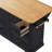 Rustic Rolling Kitchen Island with Drop Leaf, Power Outlet, and Ample Storage on 4 Wheels for Modern Kitchens-677806512