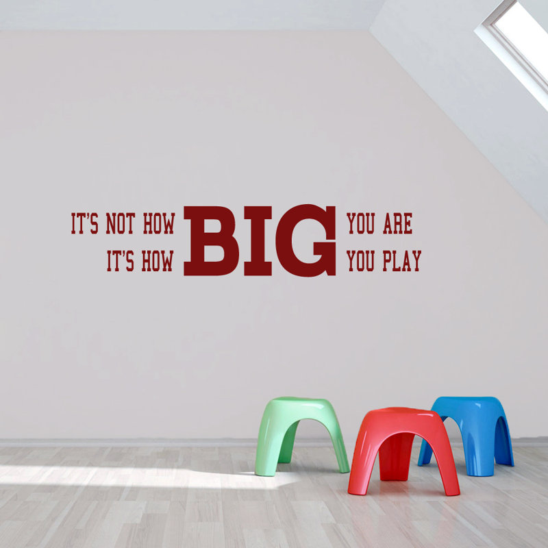 Adhésif décoratif «how you play you play, Canneberge