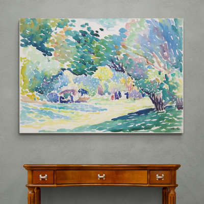 Landscape, Henri-Edmond Cross, Canvas, Wall Art, Framed Print by Henri-Edmond Cross - Wrapped Canvas Print