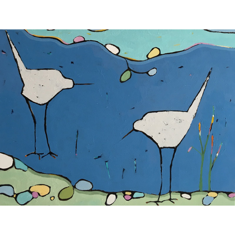 Salmon Marsh Ll Print by Phyllis Adams
