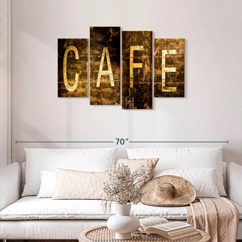 Grunge Cafe Wall Sign