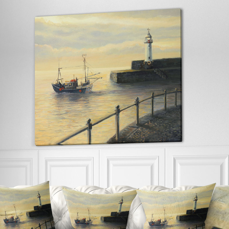 « souvenirs of the old phare », peinture, H 30 po x l 40 po x P 1,5 po, Toile tendue