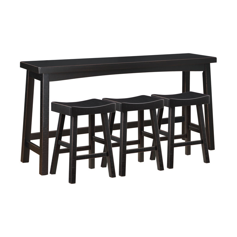 Avenlea Console Table, 36.5"H x 72"L x 18"W, Black