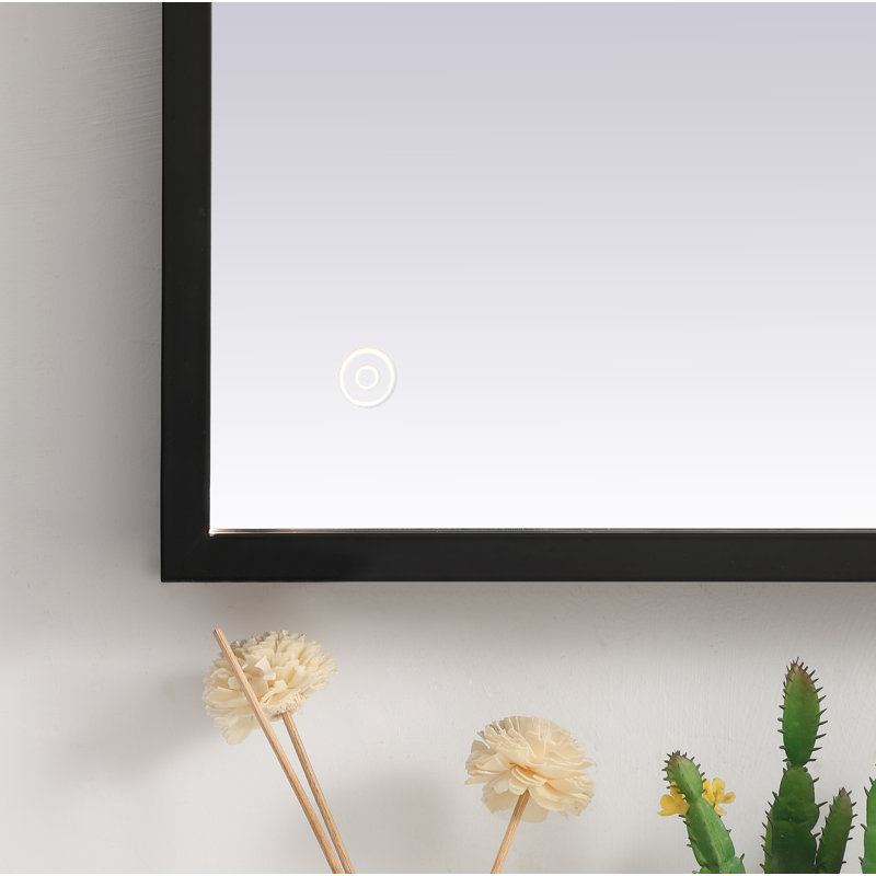 Miroir Piche, 24 po x 30 po, Noir